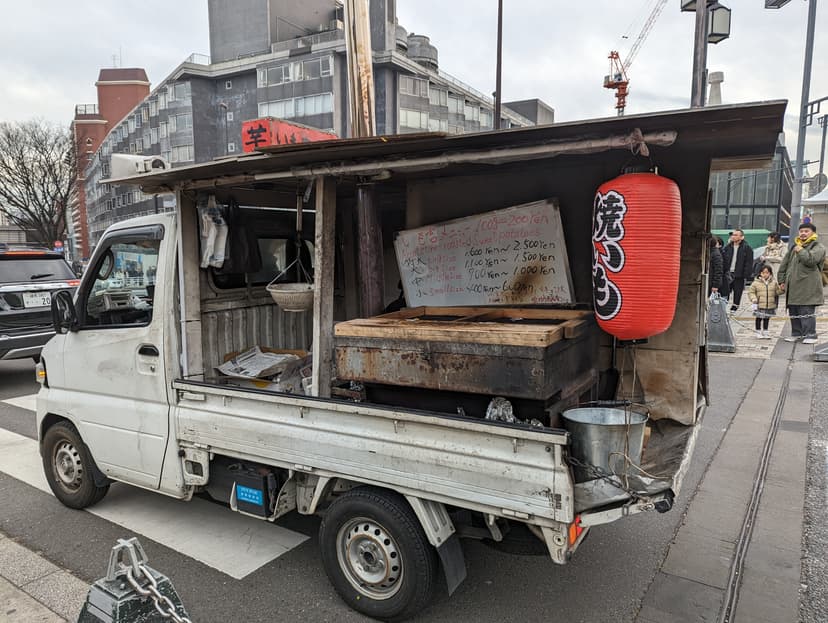 Yaki-imo sweet potato truck in Japan